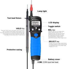 img 3 attached to AP-38C Pen Type Digital Multimeter - 6000 Counts Voltage Meter for Measuring AC/DC Voltmeter, Resistance, Diode, Capacitance, with Backlit, Lamp Light