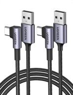 ugreen кабель usb c под углом 90 градусов - 6 футов 18w быстрой зарядки кабель usb type c для samsung s21 s20, oneplus 9, google pixel 6, gopro hero 8, lg g8, nintendo - улучшенный seo. логотип