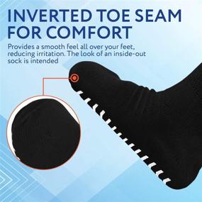 img 1 attached to 🧦 Super Wide Non-Skid Grips Lymphedema Socks: Bariatric, Oversized, 2 Pairs - Ideal for Swollen Feet, Men's and Women's Legs - One Size Unisex