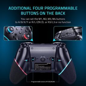 img 2 attached to 💡 Enhanced Wireless Switch Pro Controller for Nintendo Switch/Lite/OLED - Programmable Buttons, Adjustable Vibration, Turbo, 6-Axis Gyro