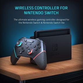 img 3 attached to 💡 Enhanced Wireless Switch Pro Controller for Nintendo Switch/Lite/OLED - Programmable Buttons, Adjustable Vibration, Turbo, 6-Axis Gyro