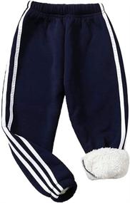 img 4 attached to Digirlsor Toddler Winter Elastic Sweatpants Boys' Clothing