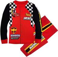 🏎️ disney pixar lightning mcqueen pit crew costume pj pals for boys - cars: rev up bedtime fun with authentic pit crew gear! logo