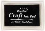 🖤 washable black ink pad for kids' stamp activities - perfect for scrapbooking and rubber stamps logo