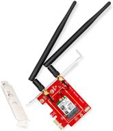 linkstek pcie wi-fi bluetooth адаптер для пк или серверов на windows или linux - двухдиапазонная 🖥️ 1200мбит / с ac wi-fi карта - 2,4ггц 300мбит / с и 5ггц 867мбит / с - bluetooth 4.2 с edr - (pcie-ac8260bt) логотип