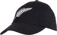 🧢 black baseball cap dad hat: new zealand pride edition with kiwi silver fern and southern cross logo