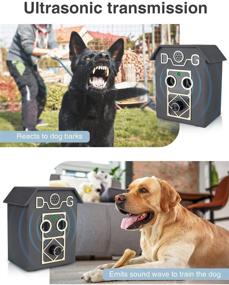img 2 attached to 🐶 Kaiertcat Anti Barking Device - Sonic Bark Control & Deterrent with Adjustable Level - Stops Dog Barking Up to 50 Ft. Range, Safe for Dogs