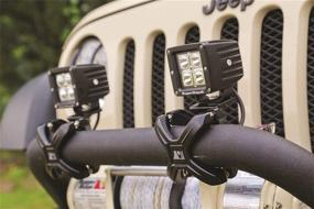 img 1 attached to 🔦 Rugged Ridge 15209.01 Round Light Kit: 3.5 Inch, 18W, 1040 Lumens - High-Performance Off-Road Lighting Solution