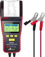 🔋 ancel bst500 12v/24v automotive battery load tester, car cranking and charging system analyzer scan tool with printer for heavy duty trucks, cars, motorcycles, and more (black/red) logo