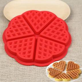 img 1 attached to Waffle Family Silicone Microwave Baking