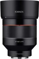 📷 rokinon io85af-e 85mm f1.4: the ultimate weather sealed auto focus lens for sony e-mount logo