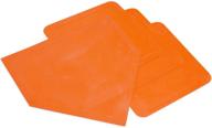 ⚾ champion sports throwdown base set: 4 youth league baseball/softball rubber bases - boys & girls training & practice equipment, orange, 1" x 17" x 17 logo