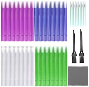 img 4 attached to 🧹 Complete 53-Piece Cleaning Kit: Sonku Bendable Mini Soft Brushes, Long Spiral Pointed Cleaning Sticks, Anti Static Cleaning Brushes, Cleaning Cloth - Ideal for Tablet, Camera, Laptop, Computer Cleaning