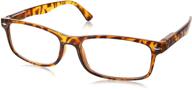 👓 dapper and durable: dr. dean edell tortoise reading glasses (+1.50) with stylish dde case logo