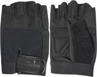 optimized fingerless bike gloves: half finger cycling gloves for men and women with shock-absorbing technology and anti-slip palm patch logo