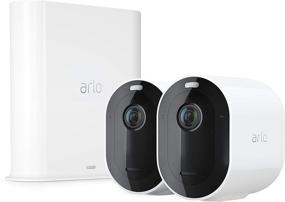 img 4 attached to 📷 Arlo Pro 3 Spotlight Camera - Advanced 2 Camera Security System - Wire-Free, Crisp 2K Video & HDR, Color Night Vision, Alexa Compatible, 2 Way Audio, Wide 160° View, White - VMS4240P