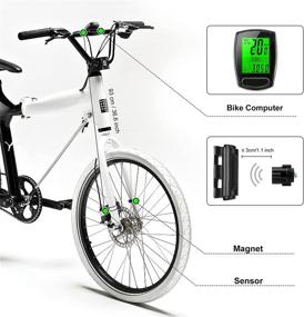 img 3 attached to 🚲 IPSXP Bike Computer: Waterproof Wired Speedometer, Odometer & Backlight LCD Display with Automatic Sleep/Wake