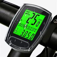 🚲 ipsxp bike computer: waterproof wired speedometer, odometer & backlight lcd display with automatic sleep/wake logo