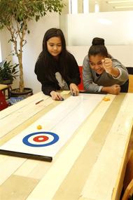 img 3 attached to Optimized Tabletop Curling Game by Kikkerland