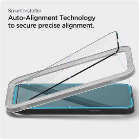 img 2 attached to Защитное стекло Spigen Tempered Glass для iPhone 13 Pro Max - полноэкранная защита [Glas.tR AlignMaster] - 2 штуки