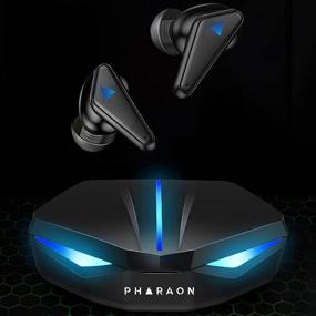 img 3 attached to PHARAON P65 True Wireless игровые наушники - Гарнитура с низкой задержкой и объемным звуком 3D, беспроводные наушники с Bluetooth, сенсорное управление и зарядным кейсом - наушники-вкладыши со встроенным микрофоном для игр.