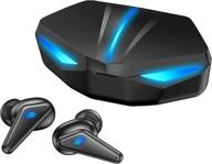 pharaon p65 true wireless игровые наушники - гарнитура с низкой задержкой и объемным звуком 3d, беспроводные наушники с bluetooth, сенсорное управление и зарядным кейсом - наушники-вкладыши со встроенным микрофоном для игр. логотип