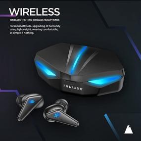 img 1 attached to PHARAON P65 True Wireless игровые наушники - Гарнитура с низкой задержкой и объемным звуком 3D, беспроводные наушники с Bluetooth, сенсорное управление и зарядным кейсом - наушники-вкладыши со встроенным микрофоном для игр.