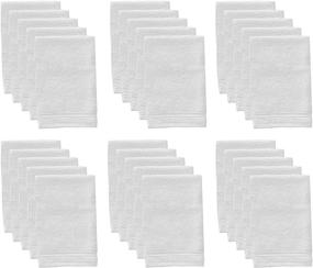 img 4 attached to 🏨 Bokser Home Hospitality Wash Cloth: 30 Pack of 100% Cotton for Luxurious Hotel Quality