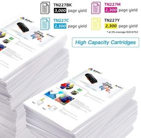 img 1 attached to 🖨️ Arthur Imaging Compatible Toner Cartridge Set for Brother TN227 TN227bk TN 227 TN223 - Compatible with Hl-L3210CW Hl-L3230CDW Hl-L3270CDW Hl-L3290CDW Mfc-L3710CW Mfc-L3750CDW L3770CDW - 4 Pack