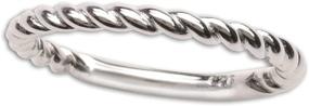 img 4 attached to 🏻 Baby Ring in Sterling Silver or 14K Gold-Plated, with a Twisted or Plain Band
