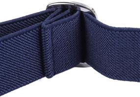 img 1 attached to 👖 Ultimate Comfort and Style: Toddler Elastic Adjustable Stretch WELROG Boys' Belts for Perfect Fit and Fashion