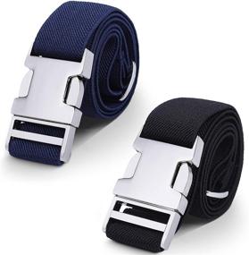 img 4 attached to 👖 Ultimate Comfort and Style: Toddler Elastic Adjustable Stretch WELROG Boys' Belts for Perfect Fit and Fashion