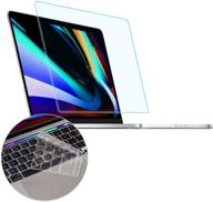 👀 2020 2019 macbook pro 16 a2141 антибликовая защита от синего света и бликов на экране | фильтр для защиты глаз с подарочной клавиатурной накладкой | снижает нагрузку на глаза логотип