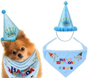 img 4 attached to Reusable Birthday Party Hats for Dogs and Cats - Smileus Pet Birthday Headbands