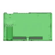 basstop translucent diy replacement housing shell case for ns nx switch console - console-jungle green logo