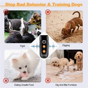 img 3 attached to 🐶 Rechargeable Ultrasonic Dog Barking Deterrent Devices, Safe Bark Control Device with Dog Whistle and Sonic Repellents, Effective Anti Dog Behavior Training Control Devices