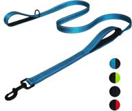 yipet 6ft heavy duty dog leash with dual soft padded handles - double reflective belt for traffic control safety - ideal for medium and large dogs logo