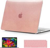 💻 b belk macbook air 13 inch case 2021 2020 2019 2018 model: m1 a2237 a2179 a1932, glitter hard shell case with keyboard cover & screen protector, macbook air m1 case, rose quartz logo