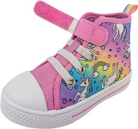 img 1 attached to Rainbow Daze Toddler Sneaker Dinosaurs