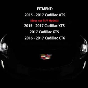 img 2 attached to Illuminated LED Light Emblem for Cadillac ATS, XTS, XT5, and CT6 (2015-2017) - Black