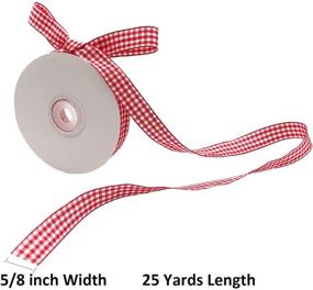 img 3 attached to Gingham Accessories Valentines Wrapping Polyester