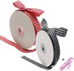 gingham accessories valentines wrapping polyester logo