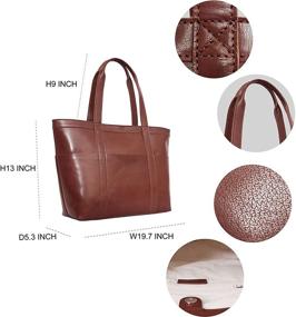 img 3 attached to Leather Women Zipper Magnetic Closure Women's Handbags & Wallets
