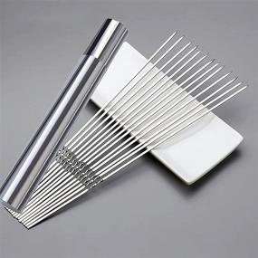 img 4 attached to Stainless Reusable Barbecue Grilling Vegetable