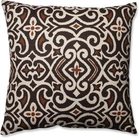 img 3 attached to 🛋️ Pillow Perfect 24.5-Inch Brown/Beige Damask Floor Pillow for Optimal Comfort