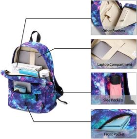 img 1 attached to 🎒 Abshoo Galaxy Lightweight Water-Resistant Backpacks for Teen Boys and Girls - School Bookbags (Galaxy D)