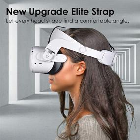 img 3 attached to 🎮 Enhance Comfort and Support in VR Gaming with the Oculus Quest 2 Elite Strap Replacement - Adjustable Head Strap Headband for Oculus Quest 2 Headset