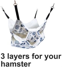 img 3 attached to 🐹 Hammocks for Hamsters, Guinea Pigs, and Ferrets, Rat Hammock, Rat and Hamster Bedding, Comfy Bedding for Ferrets and Small Animals