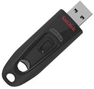 💾 sandisk ultra usb flash drive 128gb black - reliable & speedy data storage (sdcz48-128g-a46) logo