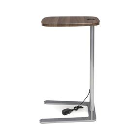 img 2 attached to 🪑 Modern Walnut Accent Table with USB Grommet - OFM Model ACCTAB